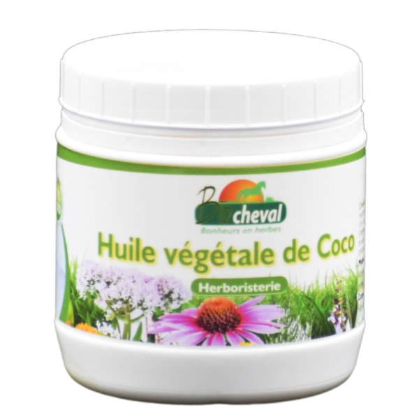 500g d'huile de coco Bio pour la digestion et la forme du cheval