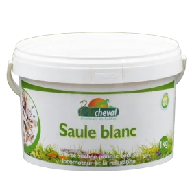 Complément alimentaire pour les équidés sujets à des douleurs locomotrices.