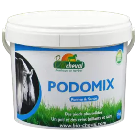 Podomix, pienso complementario para caballos con cuernos sensibles y quebradizos