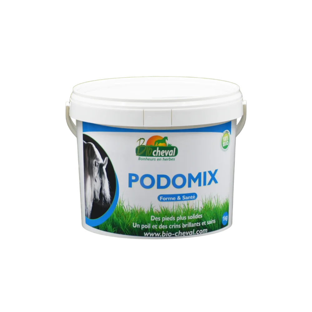 Podomix, Pienso complementario para caballos con cuernos sensibles y quebradizos